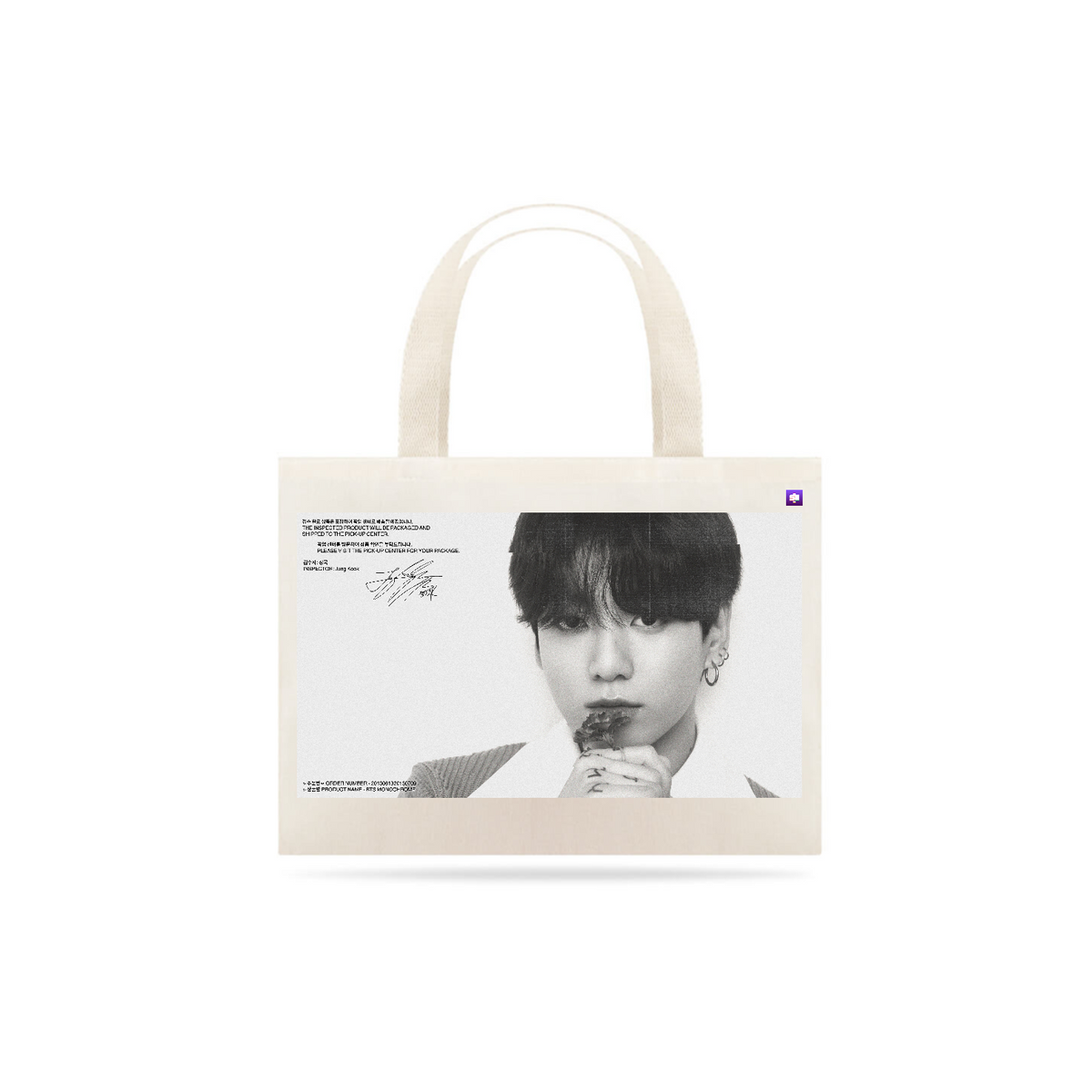 Nome do produto: ECOBAG JEON JUNGKOOK MNCR