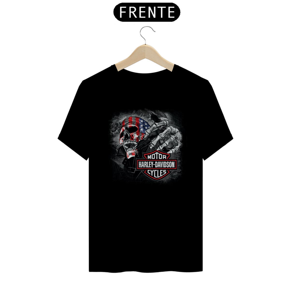 Nome do produto: CAMISETA C. AMERICAN SKULL