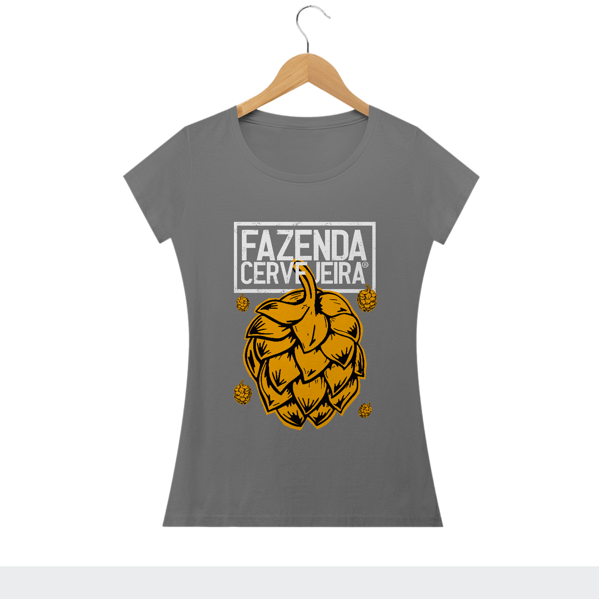 Nome do produto: Camiseta Baby Long Estonada - Fazenda Cervejeira Lúpulo
