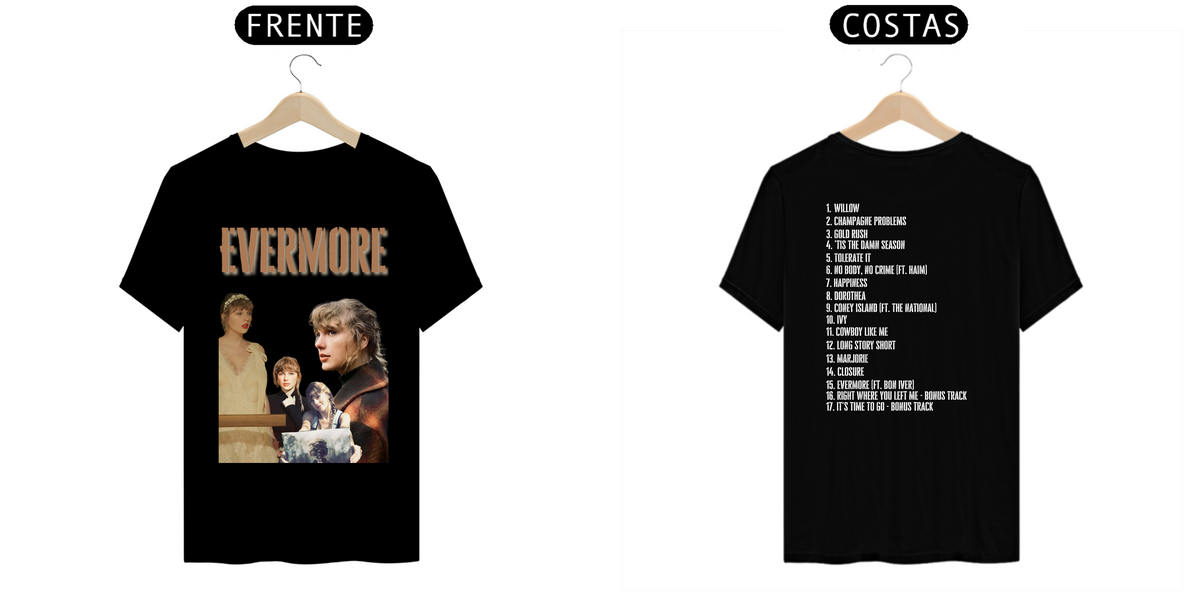 Nome do produto: taylor swift evermore tshirt