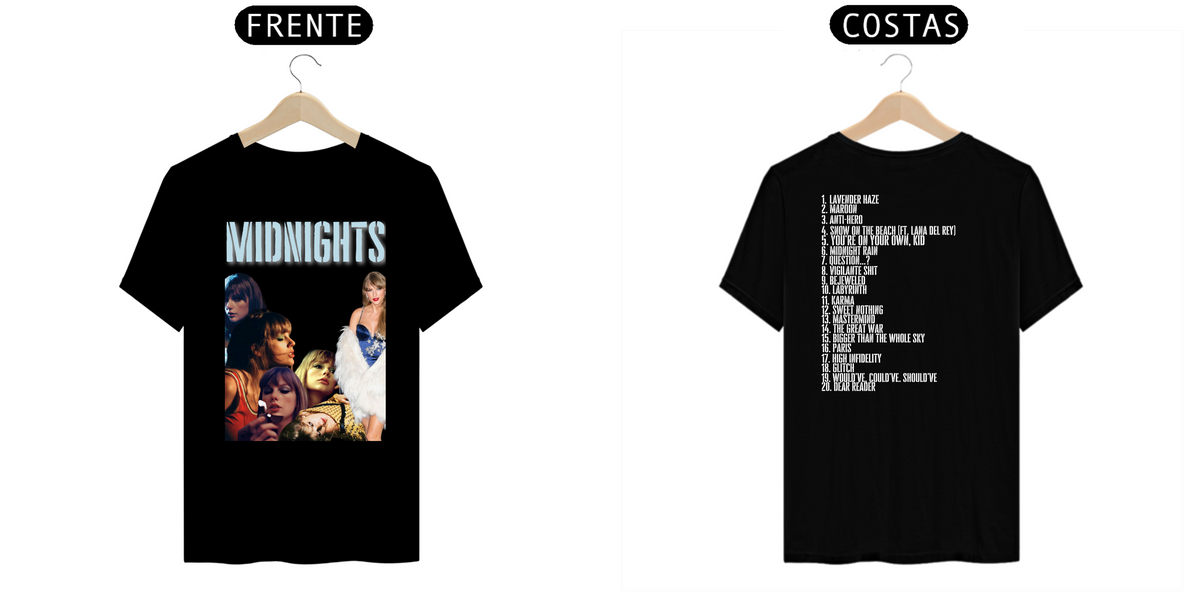 Nome do produto: taylor swift midnights tshirt