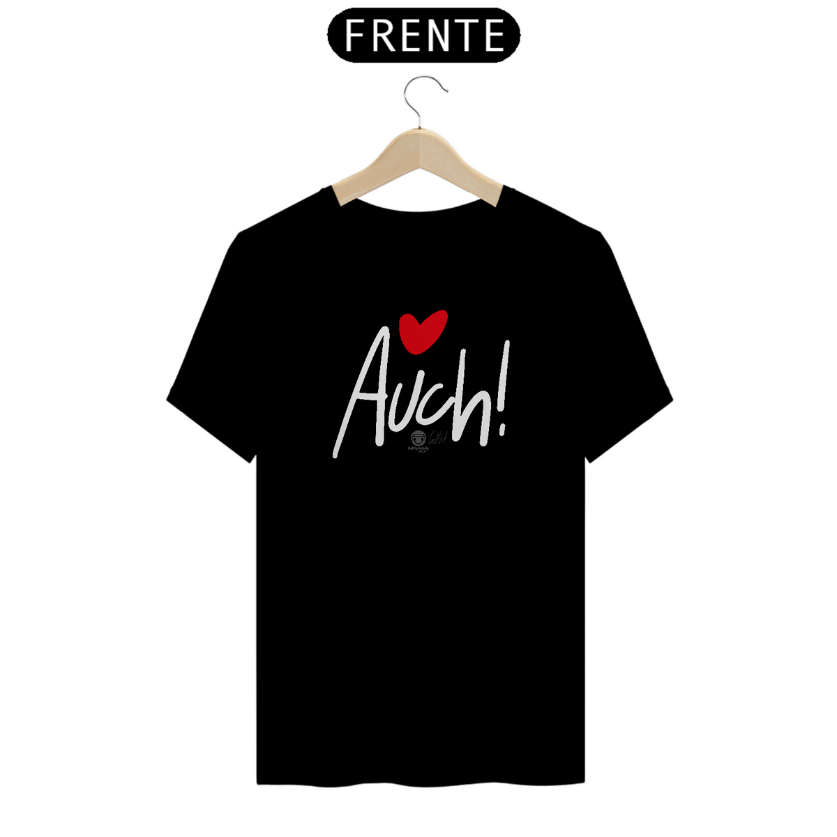Nome do produto: T shirt Auch! (Estampa Branca)