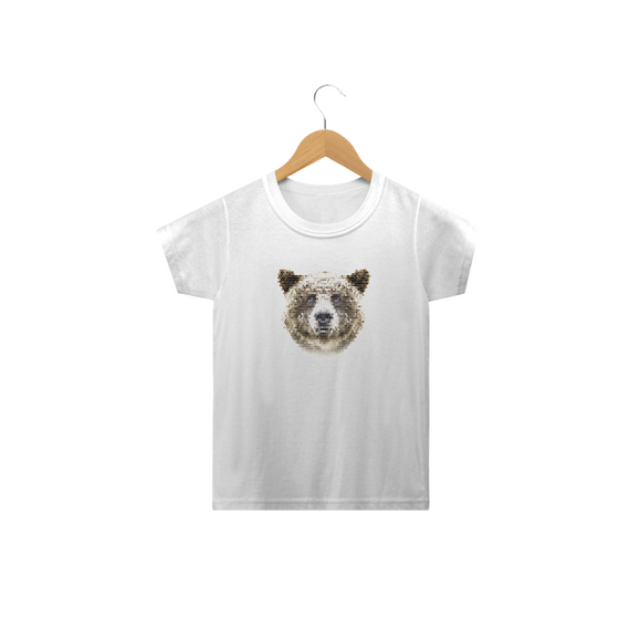 Urso Geométrico Camiseta Infantil