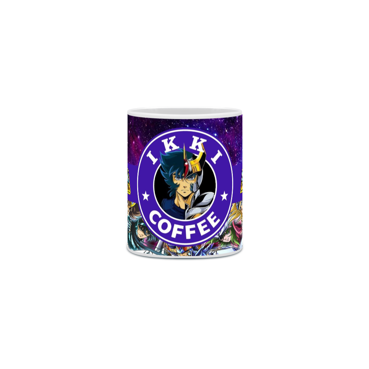 Nome do produto: Caneca Ikki Coffee Cavaleiros do Zodíaco