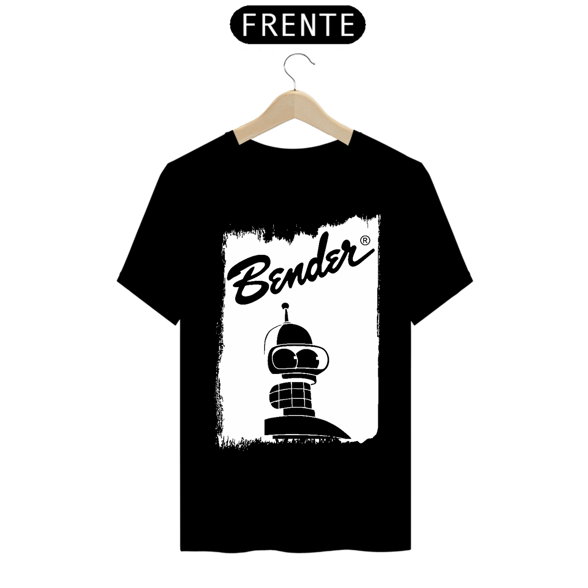 Nome do produto: Bender Camiseta Masculina Escura