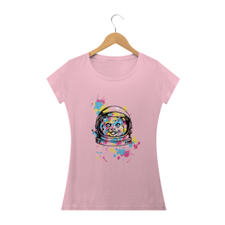 Nome do produtoCamiseta Long Feminina Astronaut Cat