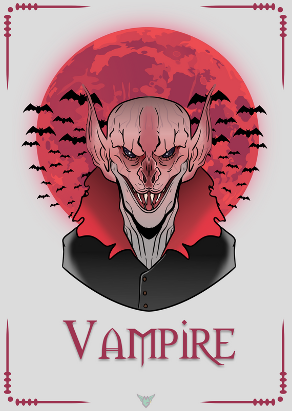 Vampire - Arte by: @deivolart