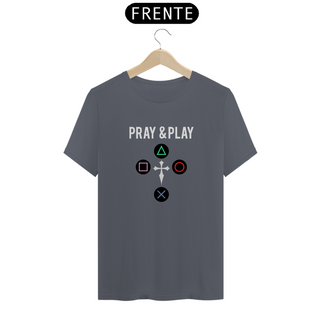 Nome do produtoCamiseta - Pray & Play PS