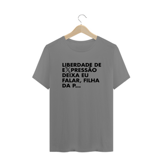 Nome do produtoCamiseta PLUS SIZE - Liberdade de expressão, deixa eu falar #2