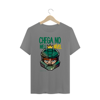 Nome do produtoCamiseta PLUS SIZE - Chega no meu nível (Chiefzinho)