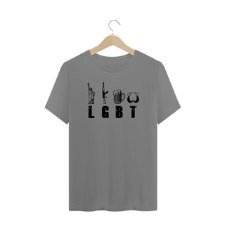 Nome do produtoCamiseta PLUS SIZE - LGBT (Branco)