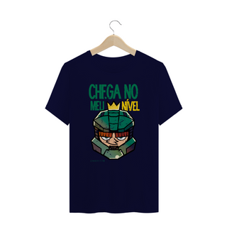 Nome do produtoCamiseta PLUS SIZE - Chega no meu nível (Chiefzinho)