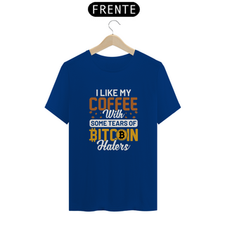 Nome do produtoCamiseta - I Like My Coffe BITCOIN