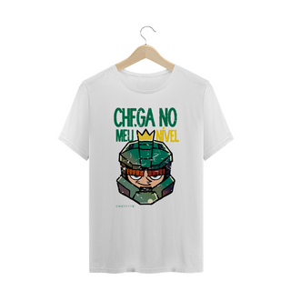 Nome do produtoCamiseta PLUS SIZE - Chega no meu nível (Chiefzinho)