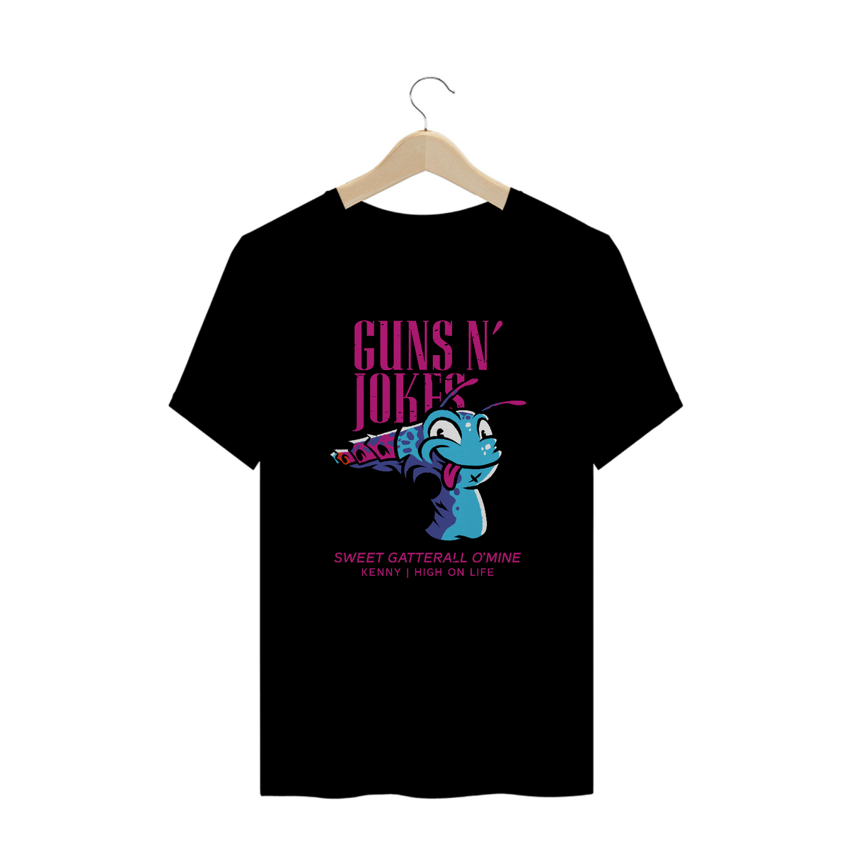 Nome do produto: Camiseta PLUS SIZE - Guns n\' Jokes