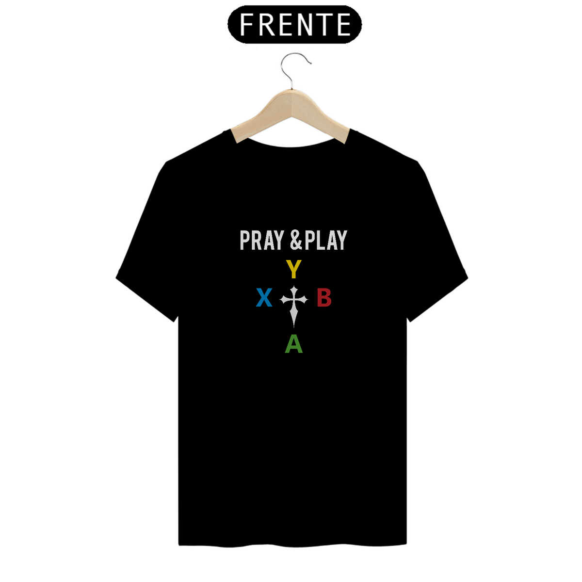 Nome do produto: Camiseta - Pray & Play