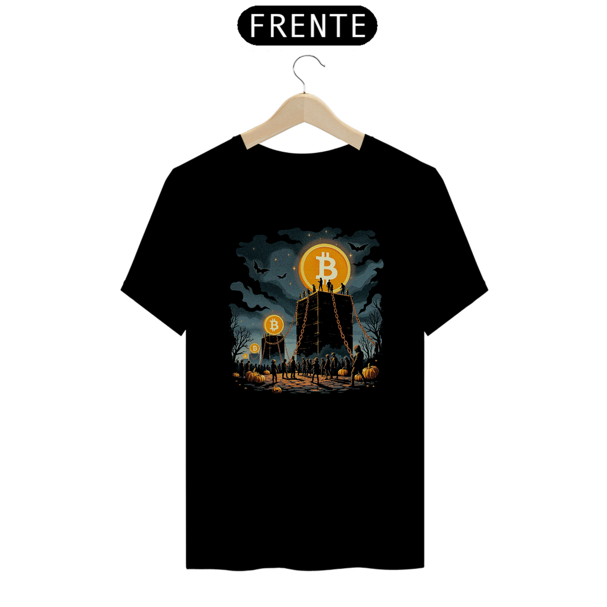 Nome do produto: Camiseta - Bitcoin Night