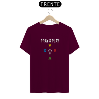 Nome do produtoCamiseta - Pray & Play