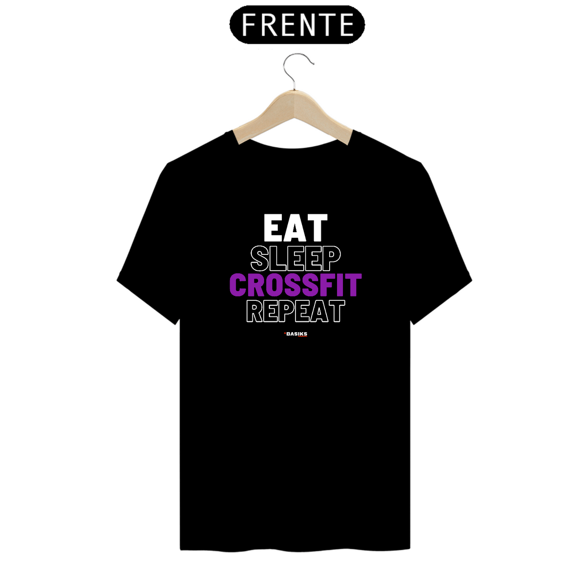 Nome do produto: Camiseta - Eat Sleep Crossfit Repeat