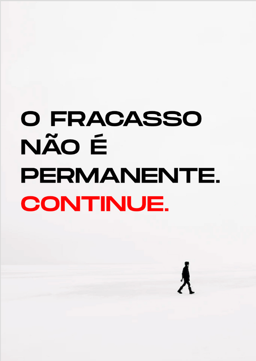 Nome do produto: Poster - Fracasso