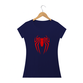 Camiseta baby Long Spiderman logo vermelho