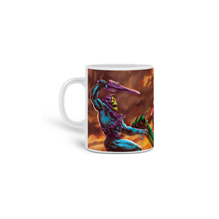 Caneca He Man arte Gato Guerreiro