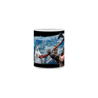 Caneca God of War Kratos Preta