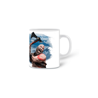 Caneca God of War Kratos Branca