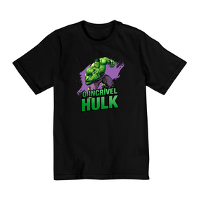 camiseta Infantil O incrivel hulk preta ou branca