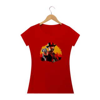 Camiseta Baby Long Red Dead 2 várias cores