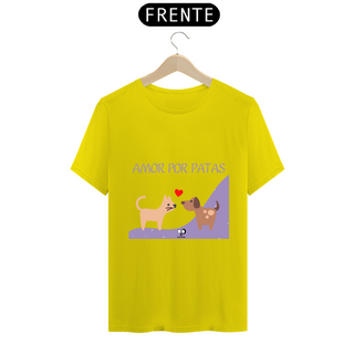 Nome do produtoCamisa Unissex - Amor por patas cães e gatos