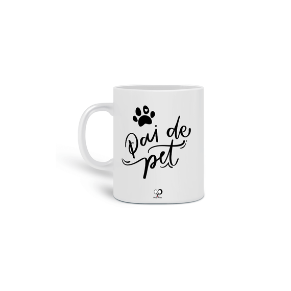 Caneca Pai de Pet - Preto