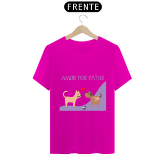 Nome do produtoCamisa Unissex - Amor por patas cães e gatos