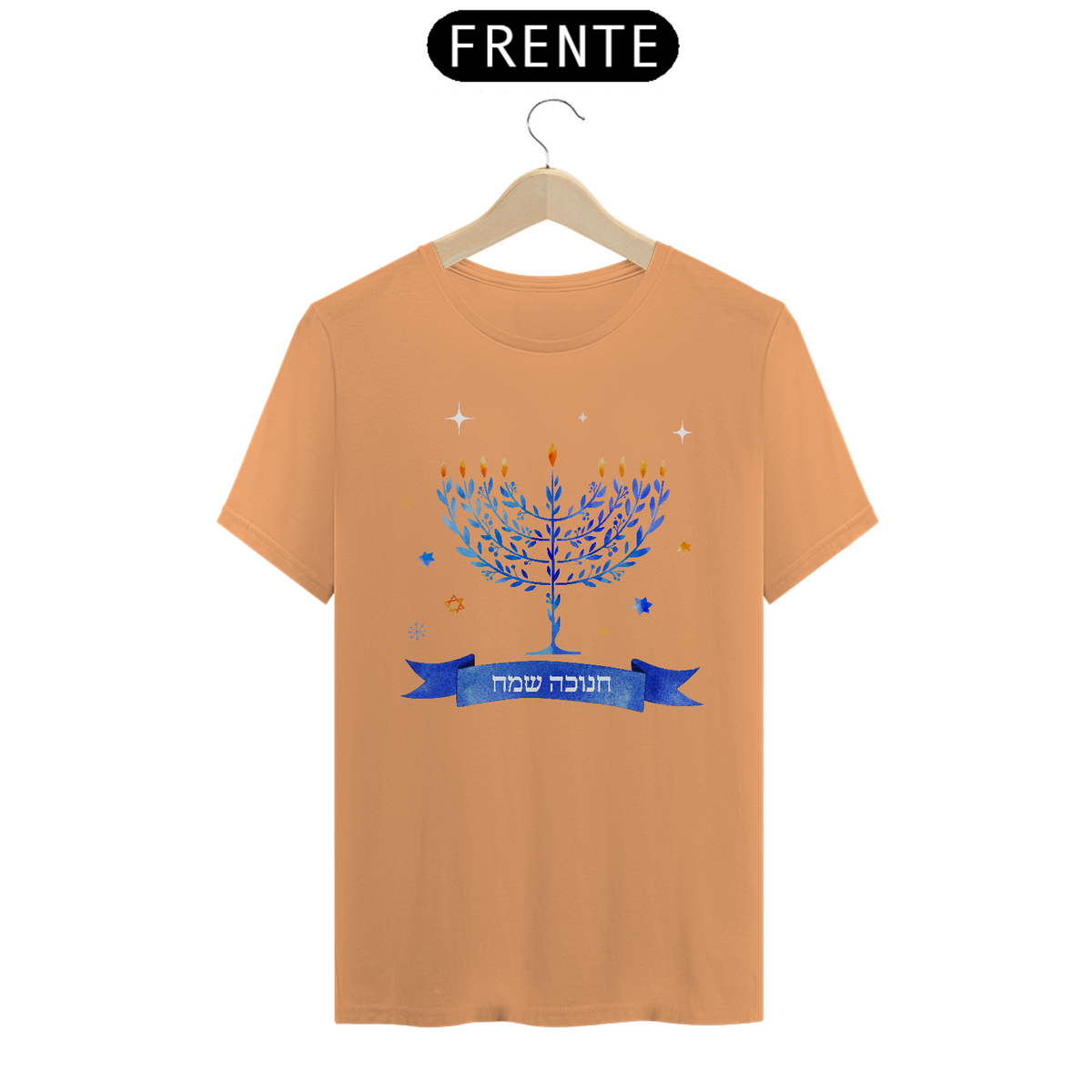 Nome do produto: Feliz Hanukkah (Camiseta Estonada)