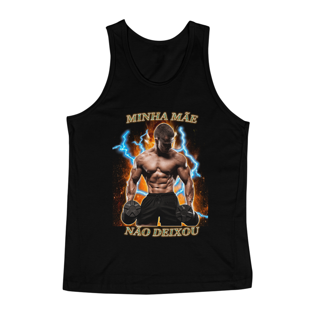 Nome do produto: Camiseta MINHA MÃE NÃO DEIXOU