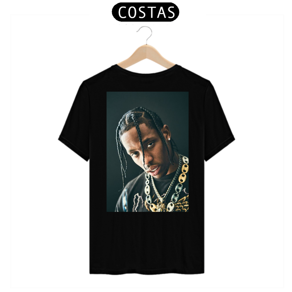 Nome do produto: Camiseta Travis costas