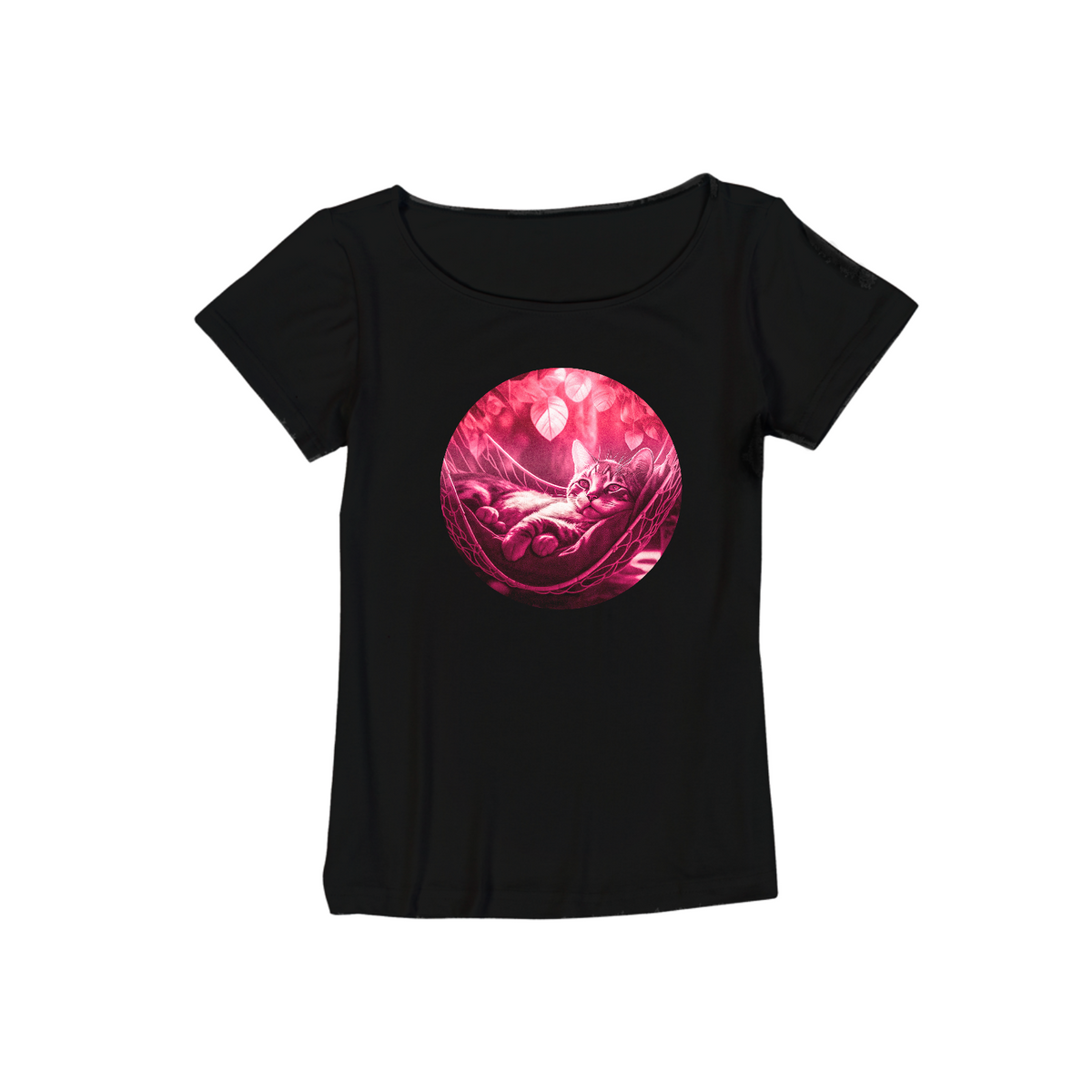 Nome do produto: T-shirt Canoa - viscolycra feminina, produto com malha ecológica
