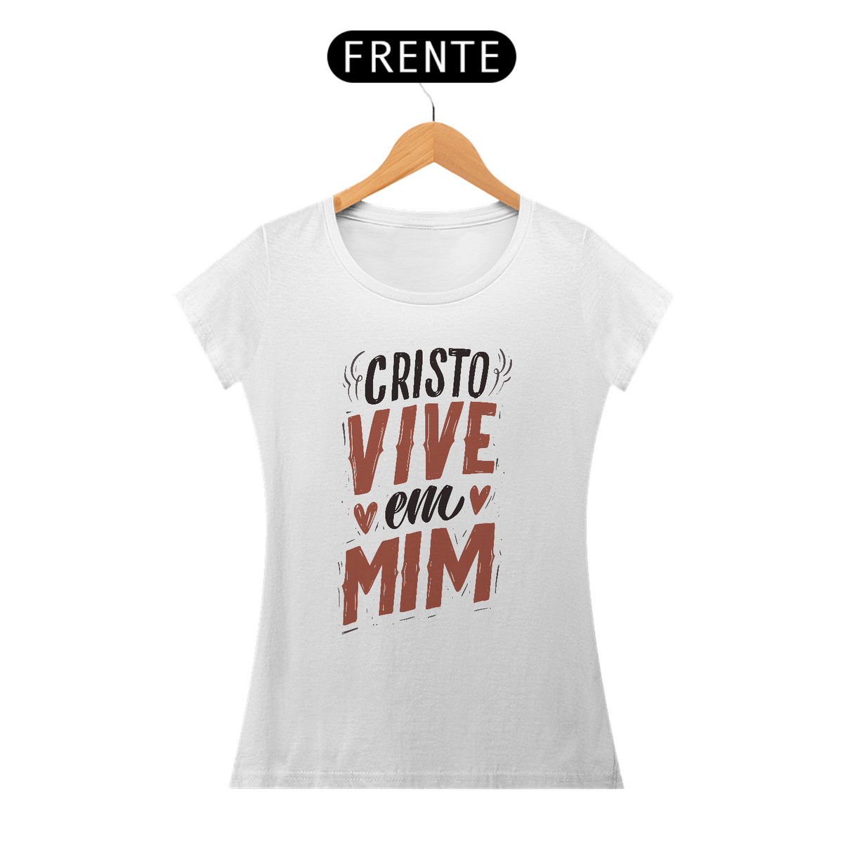 Nome do produto: CAMISETA  - CRISTO VIVE EM MIM (BLQUALITY)