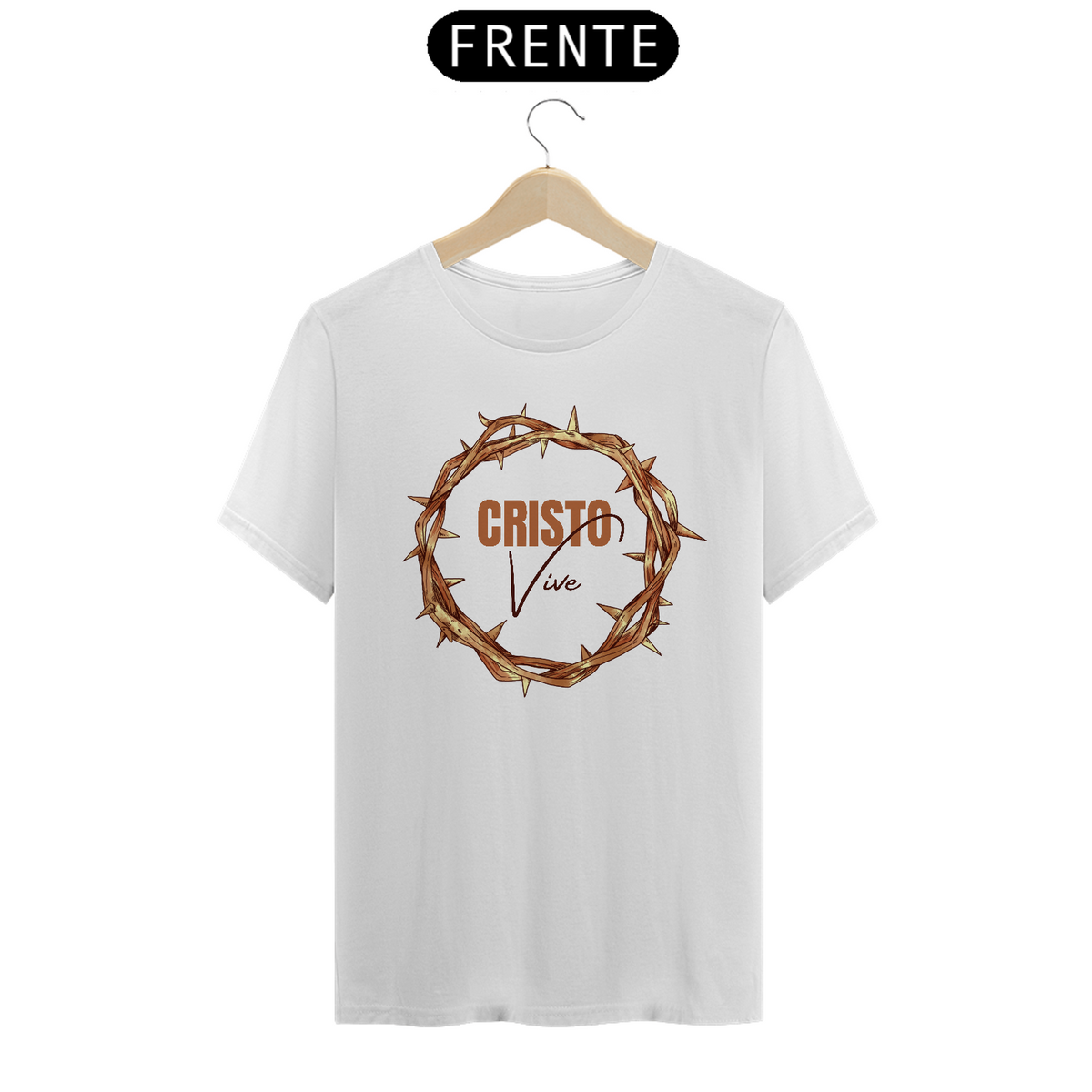 Nome do produto: CAMISETA - CRISTO VIVE (QUALITY)