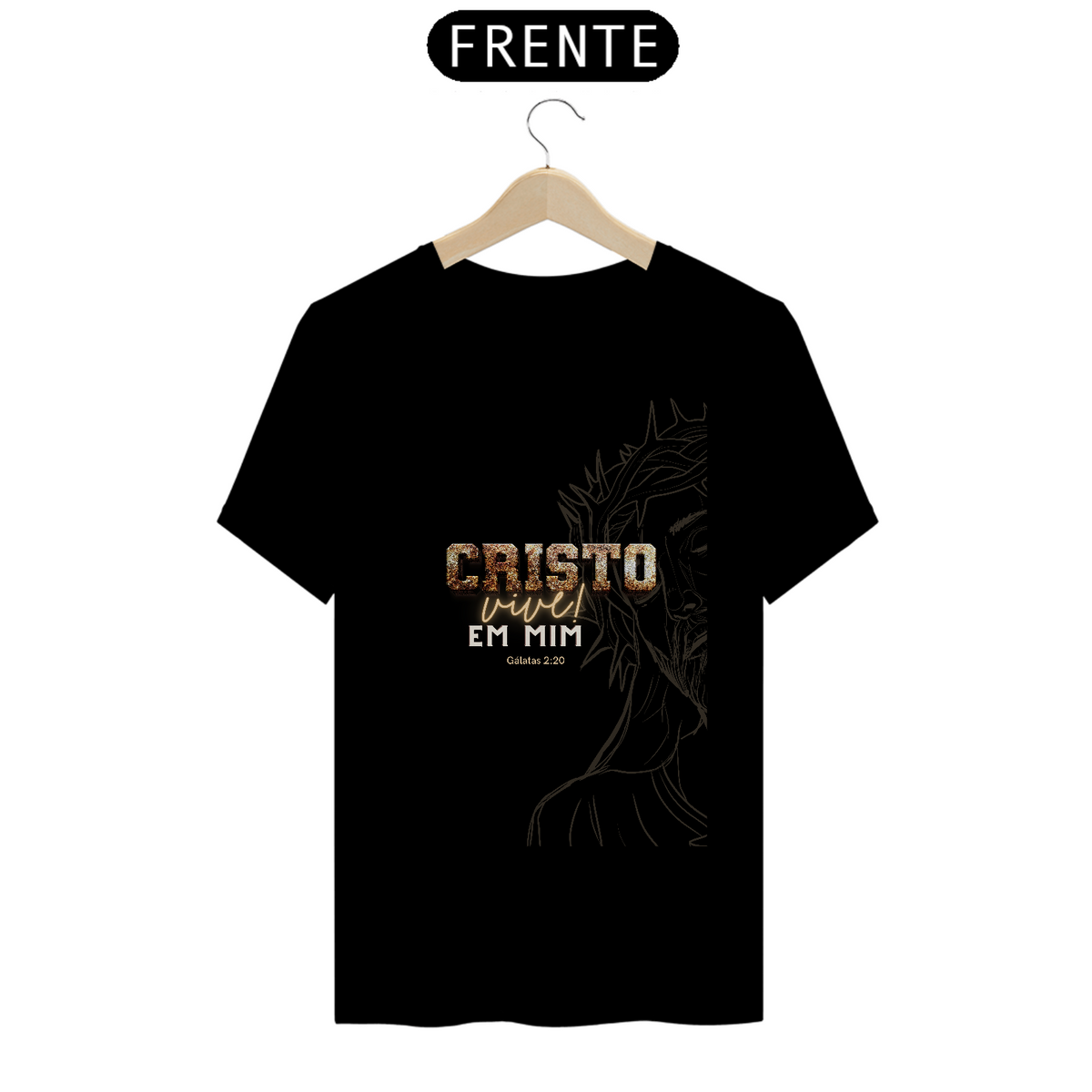 Nome do produto: CAMISETA - CRISTO VIVE EM MIM