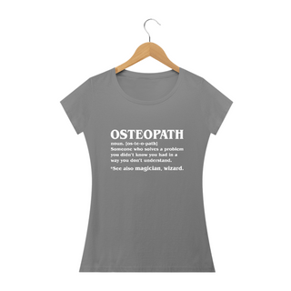 Nome do produtoCamiseta Babylook Osteopath Significado (Inglês)