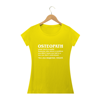 Nome do produtoCamiseta Babylook Osteopath Significado (Inglês)