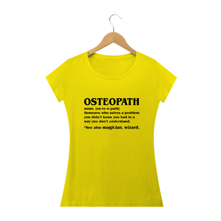 Nome do produtoCamiseta Babylook Significado Osteopath (Inglês)