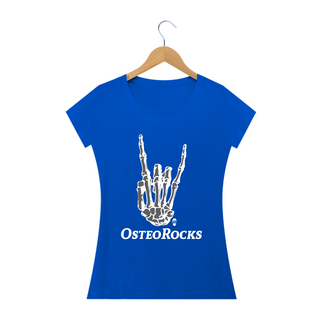 Nome do produtoCamiseta Babylook StillSincero OsteoRocks - Osteopatia Rock