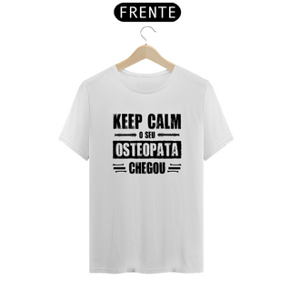 Nome do produtoCamiseta Osteopata - Keep Calm (Estampa Preta)