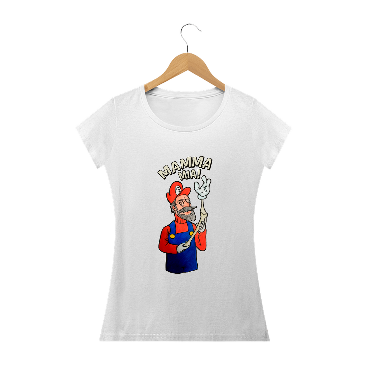 Nome do produto: Camiseta Babylook Super Still Bros - Mamma Mia - Osteopatia