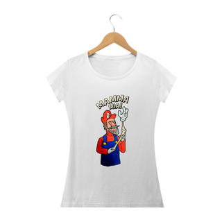 Nome do produtoCamiseta Babylook Super Still Bros - Mamma Mia - Osteopatia