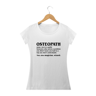 Nome do produtoCamiseta Babylook Significado Osteopath (Inglês)