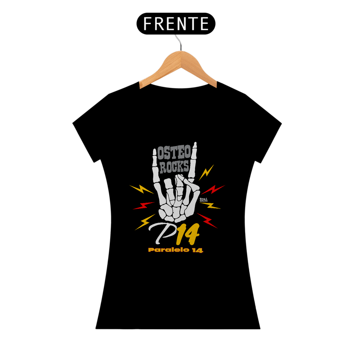 Nome do produto: Camiseta Feminina Paralelo 14 - Osteo Rocks