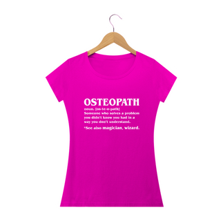 Nome do produtoCamiseta Babylook Osteopath Significado (Inglês)